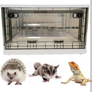 Portable Hedgehog/ Hamster Cage Carrier with Wheels